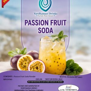 Vardhaman Drinks Passion Fruit Soda powder premix packet, pack of 25.